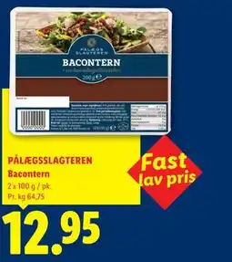 Lidl PÅLÆGSSLAGTEREN Bacontern tilbud