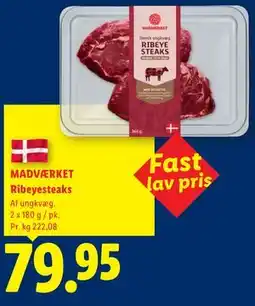 Lidl MADVÆRKET Ribeyesteaks tilbud