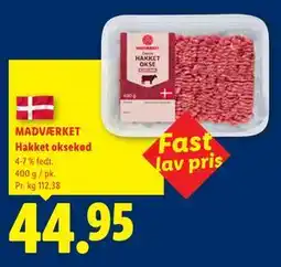 Lidl MADVÆRKET Hakket oksekød tilbud
