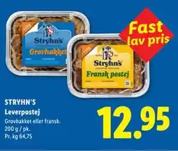 Lidl STRYHN’S Leverpostej tilbud