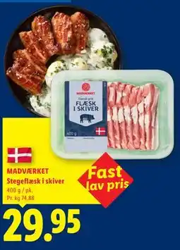 Lidl MADVÆRKET Stegeflæsk i skiver tilbud