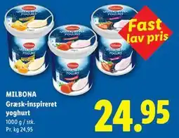 Lidl MILBONA Græsk-inspireret yoghurt tilbud