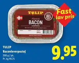 Lidl TULIP Baconleverpostej tilbud