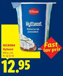Lidl MILBONA Hytteost tilbud