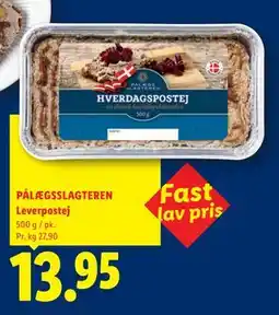 Lidl PÅLÆGSSLAGTEREN Leverpostej tilbud