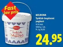 Lidl MILBONA Tyrkisk-inspireret yoghurt tilbud