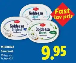 Lidl MILBONA Smøreost tilbud