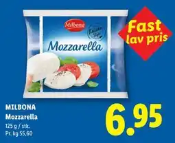 Lidl MILBONA Mozzarella tilbud