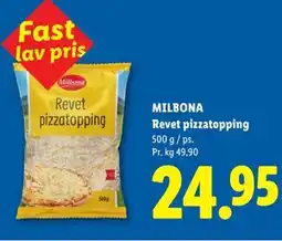 Lidl MILBONA Revet pizzatopping tilbud
