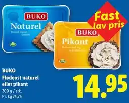 Lidl BUKO Flødeost naturel eller pikant tilbud