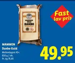 Lidl MAMMEN Danbo Guld tilbud