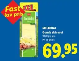 Lidl MILBONA Gouda skiveost tilbud