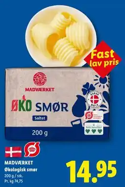 Lidl MADVÆRKET Økologisk smør tilbud