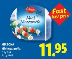 Lidl MILBONA Minimozzarella tilbud