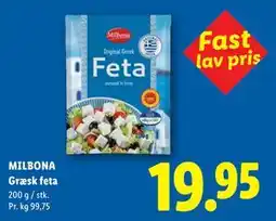 Lidl MILBONA Græsk feta tilbud