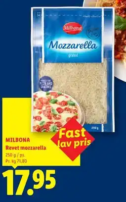 Lidl MILBONA Revet mozzarella tilbud