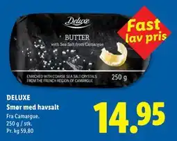 Lidl DELUXE Smør med havsalt tilbud