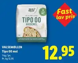 Lidl VALSEMØLLEN Tipo 00 mel tilbud