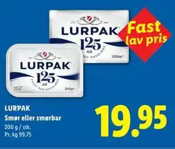 Lidl LURPAK Smør eller smørbar tilbud
