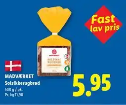Lidl MADVÆRKET Solsikkerugbrød tilbud