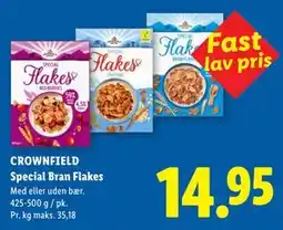 Lidl CROWNFIELD Special Bran Flakes tilbud