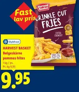 Lidl HARVEST BASKET Bølgeskårne pommes frites tilbud
