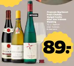 Netto Francois Martenot Petit Chablis / Guigal Cuvée / Van Volxem Riesling tilbud