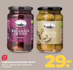 Netto Løgismose økologiske oliven tilbud