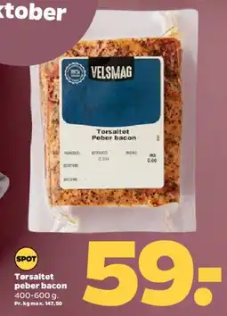 Netto Tørsaltet peber bacon tilbud