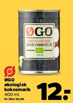 Netto ØGO økologisk kokosmælk tilbud