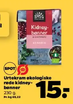 Netto Urtekram økologiske røde kidneybønner tilbud
