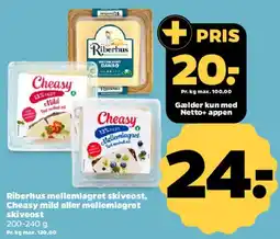 Netto Riberhus / Cheasy skiveost tilbud