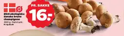 Netto økologiske danske brune champignon tilbud