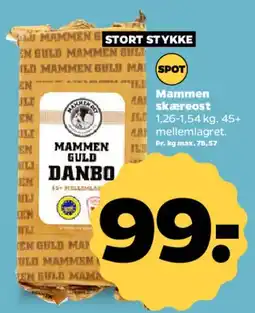 Netto Mammen skæreost (Danbo) tilbud