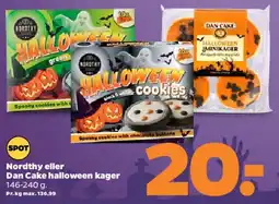 Netto Nordthy eller Dan Cake Halloween kager tilbud