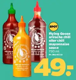 Netto Flying Goose sriracha / chilimayo tilbud