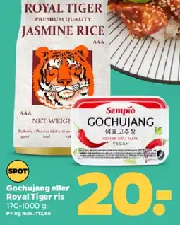 Netto Gochujang eller Royal Tiger ris tilbud