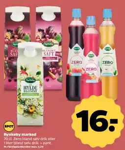 Netto Rynkeby (karton/Zero bland selv drik) tilbud