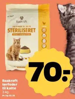 Netto Raakraft tørfoder til katte tilbud