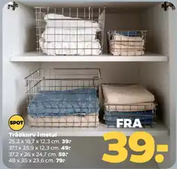 Netto Trådkurv i metal tilbud