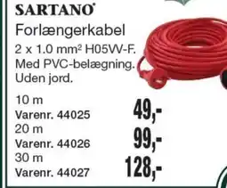 Harald Nyborg Sartano forlængerkabel tilbud