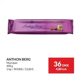 Nielsen's Discount Anthon Berg Marcipan tilbud