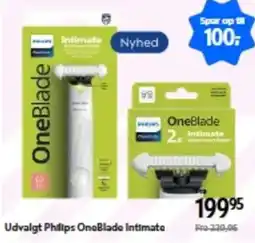 Matas Philips OneBlade Intimate tilbud