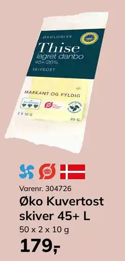 Dagrofa Food Service Thise øko kuvertost skiver tilbud
