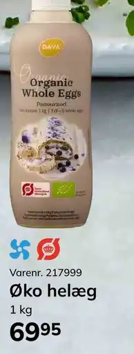 Dagrofa Food Service Dava organic whole eggs tilbud