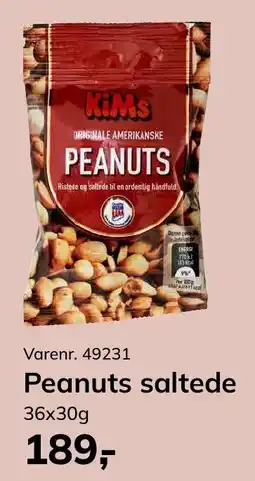 Dagrofa Food Service Kims peanuts saltede tilbud