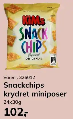 Dagrofa Food Service Kims snack chips krydret miniposer tilbud