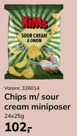 Dagrofa Food Service Kims chips m/ sour cream miniposer tilbud