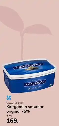 Dagrofa Food Service Kærgården smørbar original 75% tilbud