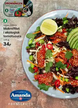 Dagrofa Food Service Dronningen Makreelfilet i økologisk tomatssauce tilbud